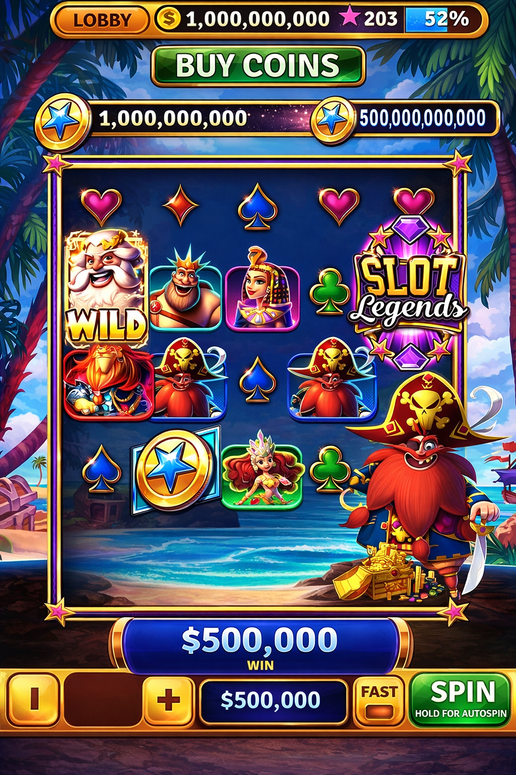 pkr slots login game